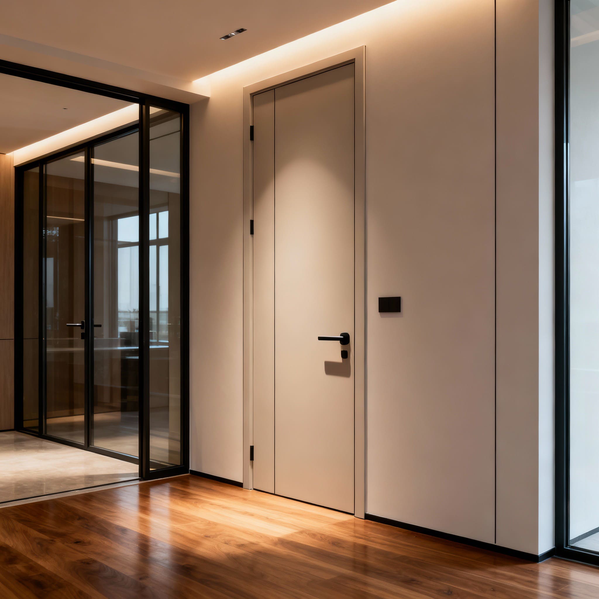 Puerta blanca de interior