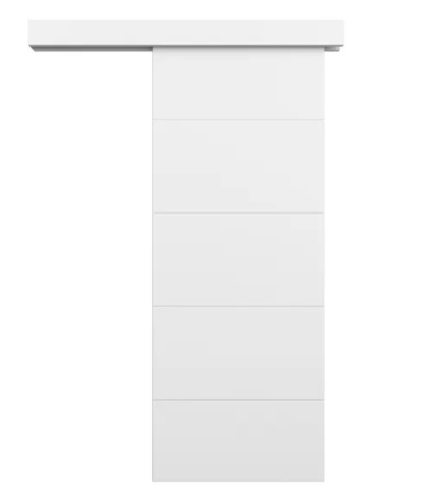 Puerta corredera 4 ranuras lacada blanca